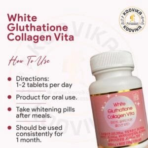 White Glutathione Collagen Vita 60pills